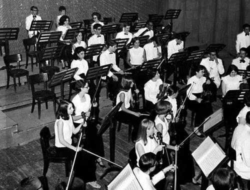 Orchestra in Teatro dei Rinnuovati, Stamped on back: Foto Grassi...Siena