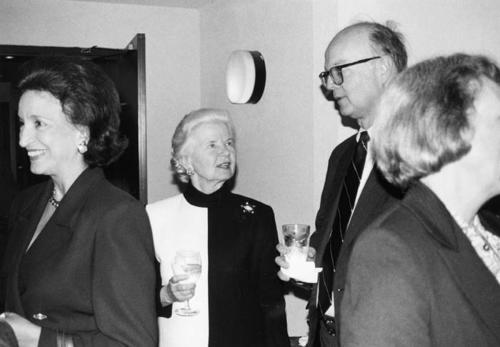 Left to right: Ambassador Selwa Roosevelt, Sophie Cody, and Bill Bondurant